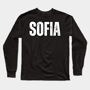 Sofia Name Gift Birthday Holiday Anniversary Long Sleeve T-Shirt